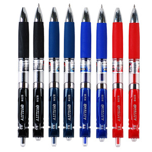 包邮12支装金万年G1135按压中性笔按动水笔红蓝黑色0.5mm签字水笔