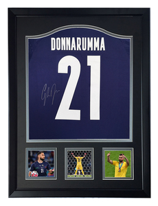 唐纳鲁马 多纳鲁马 2021欧洲杯意大利队门将 亲笔签名足球服球衣 裱框含证书