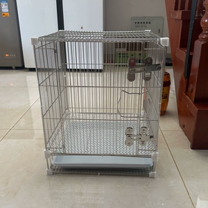 丽丽家304不锈钢蜜袋鼯专用笼子跑轮宠物飞鼠松鼠笼魔片加密DIY