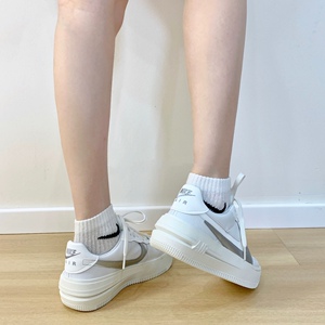 Nike Air Force 1耐克AF1女鞋白银解构空军一号板鞋DJ9946-101