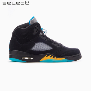 Air Jordan 5 Aqua AJ5 黑蓝 湖水 男子高帮复古篮球鞋DD0587-047