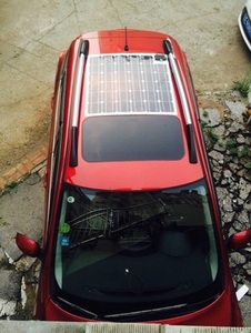 90w 半柔性越野车载单晶硅太阳能电池板12V电动汽车suv蓄电池充电
