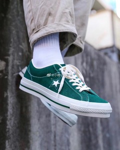 CONVERSE TIMELINE 19SS 日本匡威日产限定墨绿色麂皮滑板帆布鞋