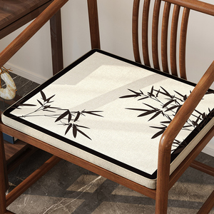 新中式红木沙发坐垫实木家具茶桌茶椅子太师圈椅座垫子防滑可拆洗