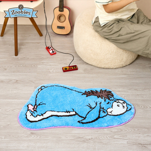 zoobies迪士尼 屹耳植绒地垫玄关卧室防滑吸水可爱实用
