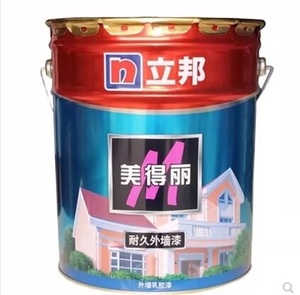 立邦漆美得丽系列耐久外墙乳胶漆室外防水防晒油漆涂料可调色15升