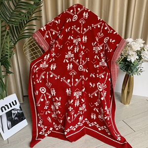 圣诞节装饰结婚喜庆毛毯红色针织沙发床办公室午休毯摄影背景毯