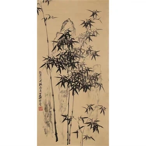 郑板桥清代著名画竹名家臻品级拍卖三尺国画水墨画