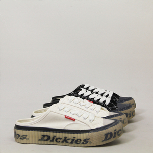 Dickies2023男女款白色黑色透明围条低帮系带时尚帆布鞋鞋托