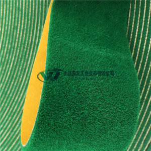 绿绒糙面带自粘绿绒包辊带防滑带背胶绿绒布 绿绒皮 黑绒糙面带