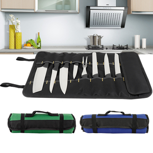 WESSLECO西餐刀收纳包日式卷筒手提刀袋牛津布便携厨师刀包工具包