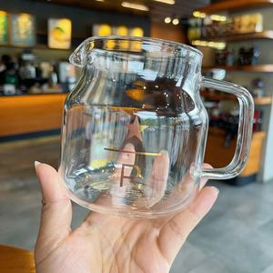 星巴克简约臻选R标分享玻璃杯大容量咖啡壶泡茶水壶耐热水壶水杯