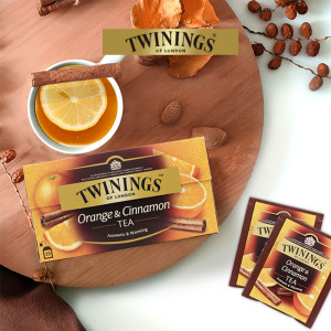 twinings英国川宁柑桔肉桂果香红茶茶包进口柑橘果茶英式冷泡茶