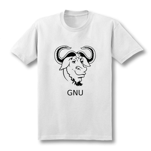 极客GNU革奴计划计算机自由UNUX操作系统LINUX短袖T恤理工码农男