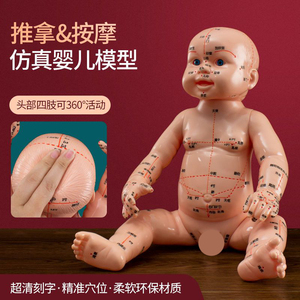 仿真婴儿人体模型儿童娃娃孕妈月嫂培训针灸中医通用穴位小儿推拿