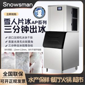 Snowsman雪人片冰机全封闭鳞片冰制冰机AP0.3TS大型商用500公斤