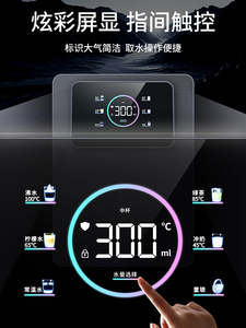 彩炫即热式饮水机温水调净水器壁挂速热伴侣管线机大屏家用餐边柜