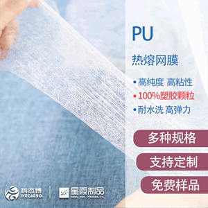 PU热熔网膜 高弹力TPU材质热熔双面粘合衬胶网胶 厂家直销