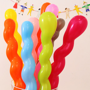 螺旋长条加厚气球儿童玩具创意DIY编花样造型气球宝宝生日布置