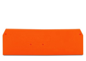 德国万可 WAGO 2.5平方四线端子用橙色端板 280-315 终端隔挡板