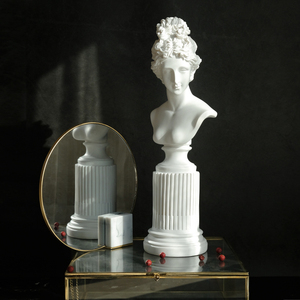 北欧维纳斯女神头像创意人物雕塑家居客厅办公室桌面装饰品摆件设