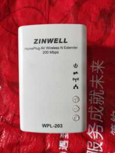 非全新台湾原装ZINWELL300M无线电力猫路由器3口无线WiFi WPL-203