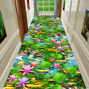 3D可裁剪走廊过道楼道楼梯地垫门口进门长条家用地毯宾馆防滑垫子