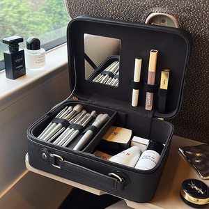 2024新款化妆箱小手提箱带镜子便携可爱旅行收纳包女大容量化妆包