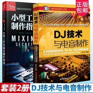 2册正版现货 DJ技术与电音制作+小型工作室混音制作指南专业混音指南教程书 DJ技术与电音制作的实体书 录音师制作艺术技巧教学