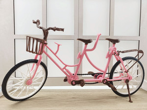 30厘米换装娃娃配件玩具双人自行车亲子单车情侣自行车