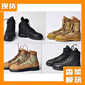 现货 空心靴 1/6兵人偶鞋子配件 男装战术靴 特种部队作战靴