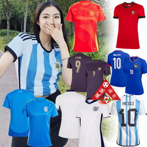 24-25英格兰皇马巴黎球衣女装巴西阿根廷葡萄牙女款式足球服女版