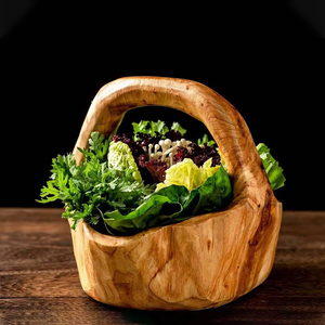 商用创意烤肉火锅店实木树根雕蔬菜青菜拼盘篮茵茹类组合餐具摆盘