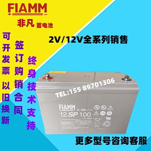 FIAMM非凡蓄电池12SP100 12V100 55 42 26 33 72A 205 120AH /UPS