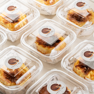 巴斯克蛋糕包装盒甜品打包透明盒子四4寸烘焙提拉米苏切块面包小