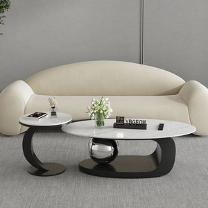 茶几客厅2024新款家用小户型岩板轻奢高级感极简现代创意组合桌子