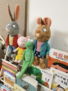 波西和皮普玩偶皮普毛绒玩偶 含青蛙猪怪兽老鼠兔子 公仔娃娃儿童