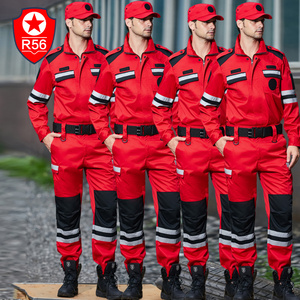 R56新款应急救援服 救援队服装 长袖防静电消防服 抢险防护服套装