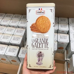 有货美国 LA Grande Galette法国铁塔 法式酥脆牛油曲奇饼干 600g