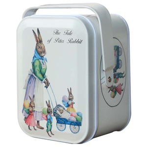 喜久久空铁盒方形马口铁盒糖盒婚礼喜糖大白兔奶糖包装盒萌兔欧式