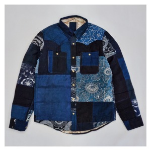 现货 VISVIM 16AW ICT KERCHIEF DOWN JKT KOFU 古布花 羽绒夹克