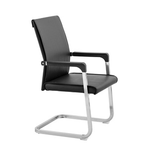 广州会议椅简约透气网布办公椅职员椅弓形电脑椅家用PU皮椅子特价