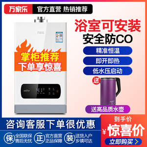 万家乐10K2室内平衡式燃气热水器天然气8L液化气家用煤气10升恒温