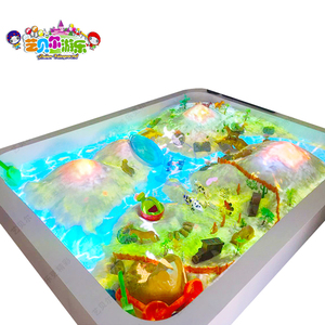 儿童互动投影沙桌玻璃钢沙池游戏机淘气堡设施亲子互动游乐设备