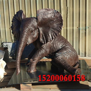 汉白玉大象小象麒麟石材假山影壁珊瑚石雕刻曲阳石材铸铜动物雕塑