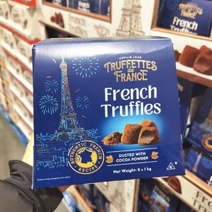COSTCO开市客法国TRUFFETTES乔慕黑松露造型代可可脂巧克力1kg