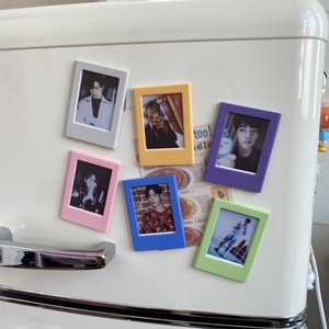 【4个包邮】彩色相框拍立得冰箱贴磁贴ins创意糖果色3寸相片磁铁