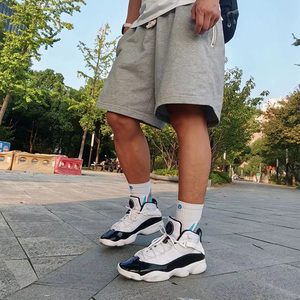 Nike耐克 Air Jordan 6  AJ6 男女康扣黑白休闲篮球鞋322992-104