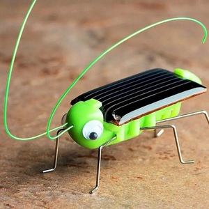 太阳能蚂蚱动物 震动迷你科学实验DIY手工儿童汽车模型 玩具精品