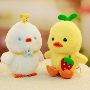 会叫小鸡小鸭公仔毛绒玩具可爱小黄鸭玩偶儿童生日礼物安抚布娃娃